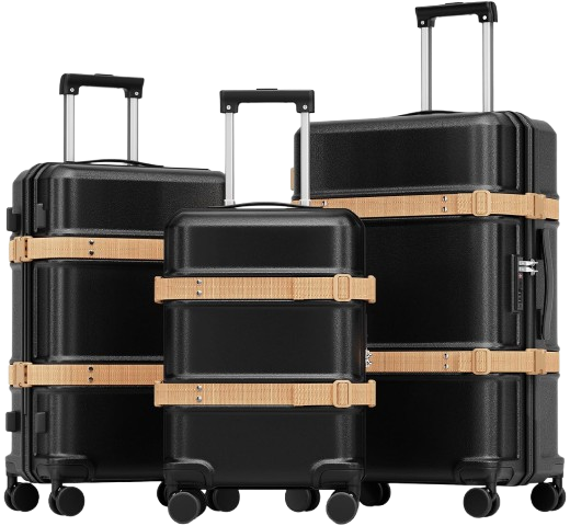 3 Piece PC+ABS Hardshell Suitcases